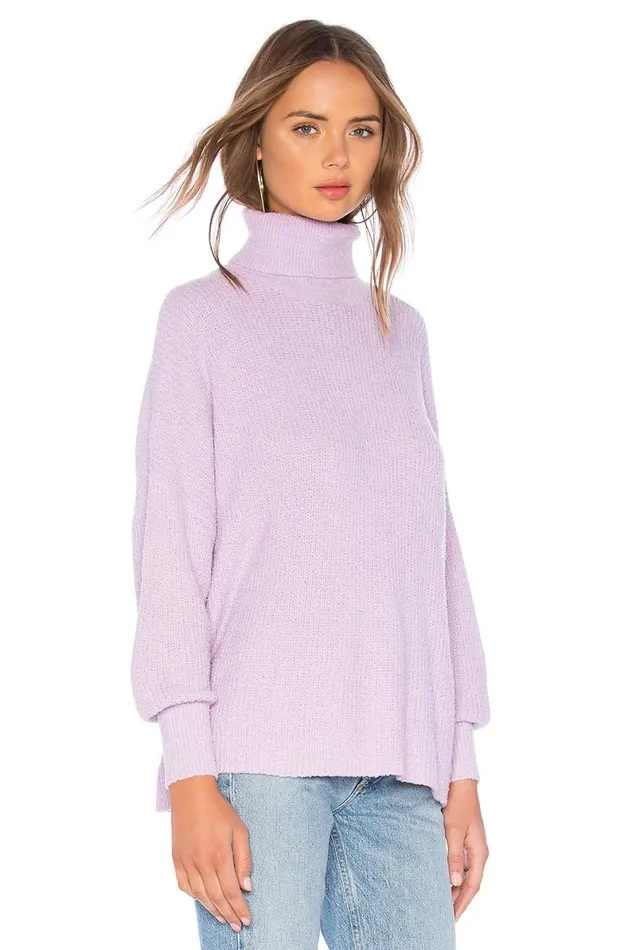 Jade Sweater Bright Purple Women Lovers and Friends Sweaters and Knits