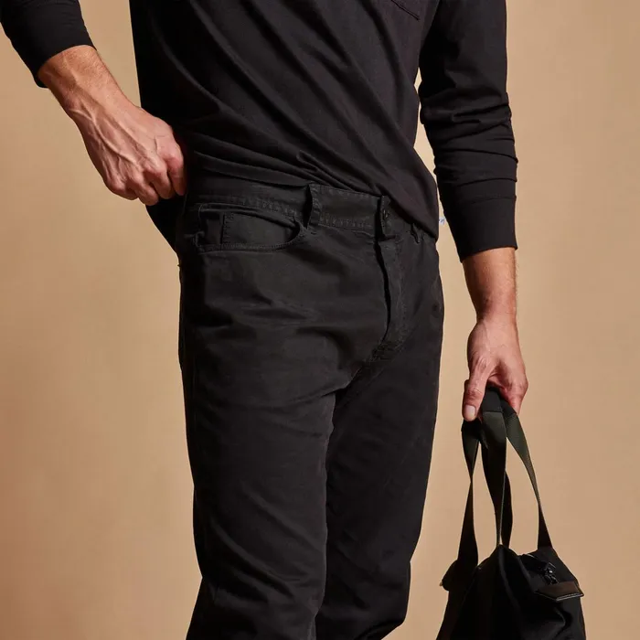 James Perse PantsDenim Brushed Twill 5 Pocket Pant Black 8211 Men
