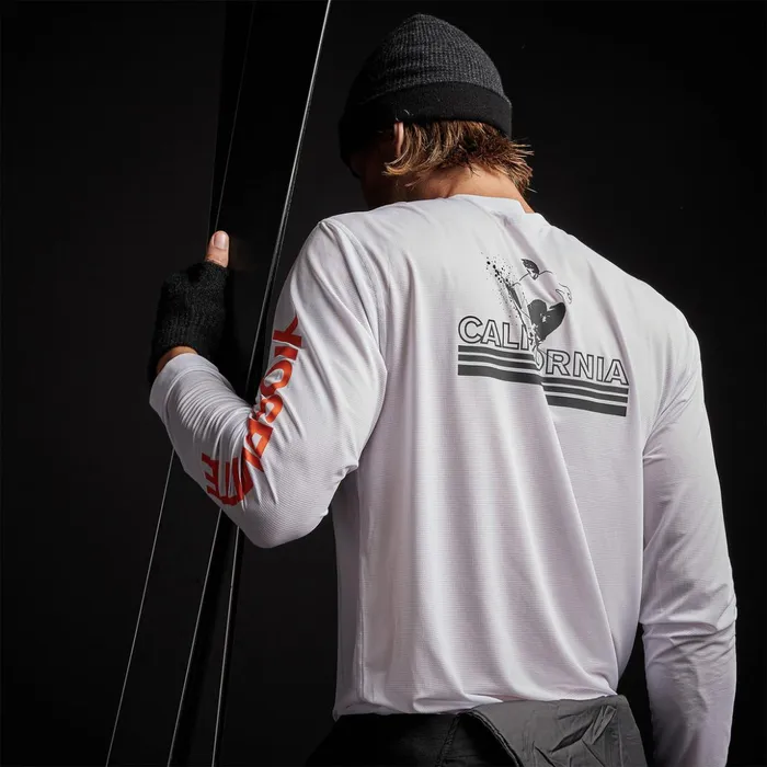 James Perse Performance Tops Long Sleeve Performance Crew White 8211 Men