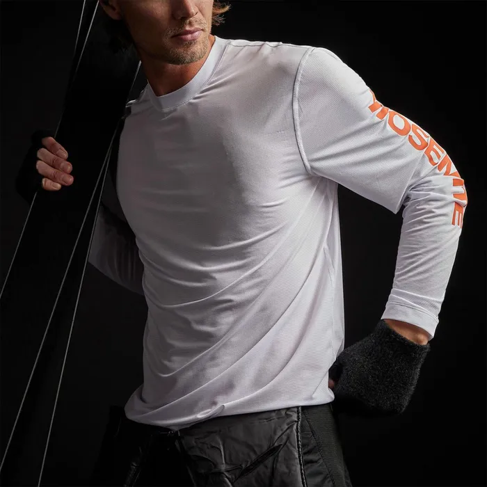 James Perse Performance Tops Long Sleeve Performance Crew White 8211 Men