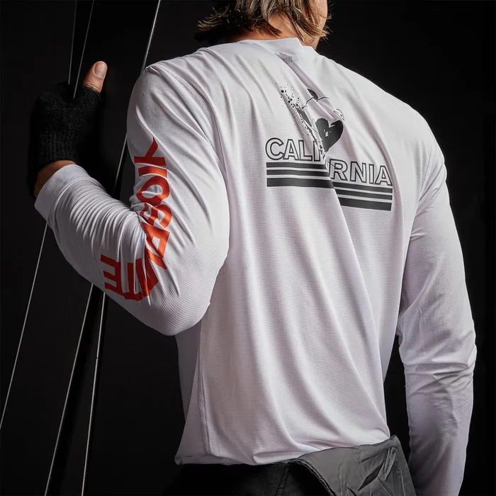 James Perse Performance Tops Long Sleeve Performance Crew White 8211 Men