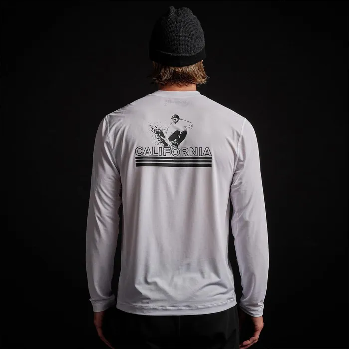 James Perse Performance Tops Long Sleeve Performance Crew White 8211 Men