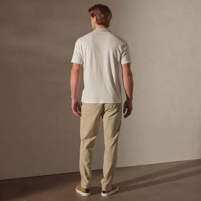 James Perse PolosNovelty Tops Clean Finish Jersey Polo Whitefog 8211 Men