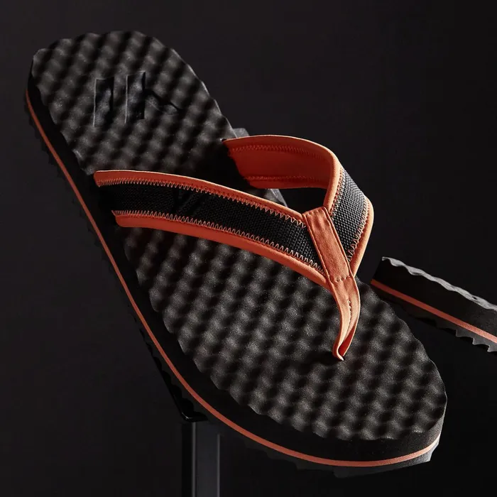 James Perse Sandals MenSINGLEQUOTEADDEDs Sport Flip Flop Blackburnt Orange 8211 Men