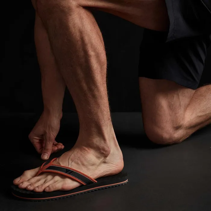 James Perse Sandals MenSINGLEQUOTEADDEDs Sport Flip Flop Blackburnt Orange 8211 Men