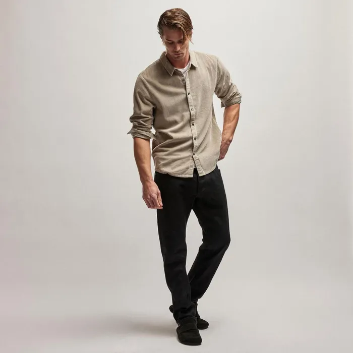 James Perse Shirting Corduroy Shirt Toast Pigment 8211 Men
