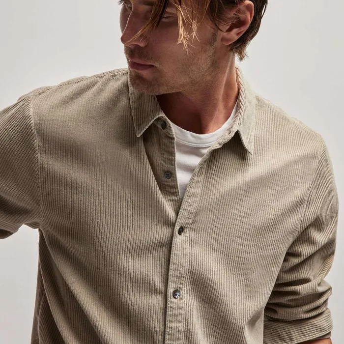 James Perse Shirting Corduroy Shirt Toast Pigment 8211 Men
