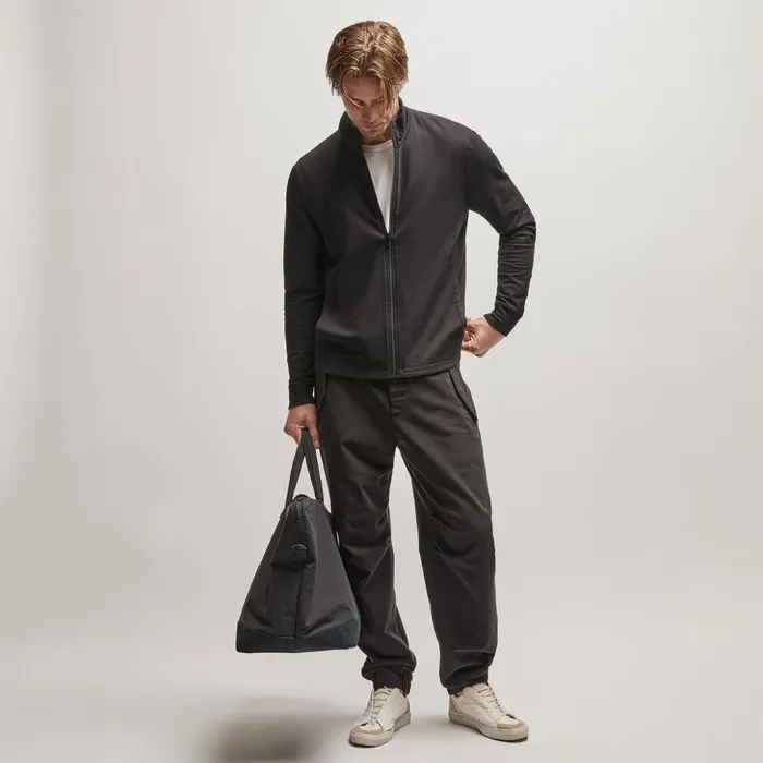 James Perse Sweat TopsBottoms French Terry Zip Up Black 8211 Men