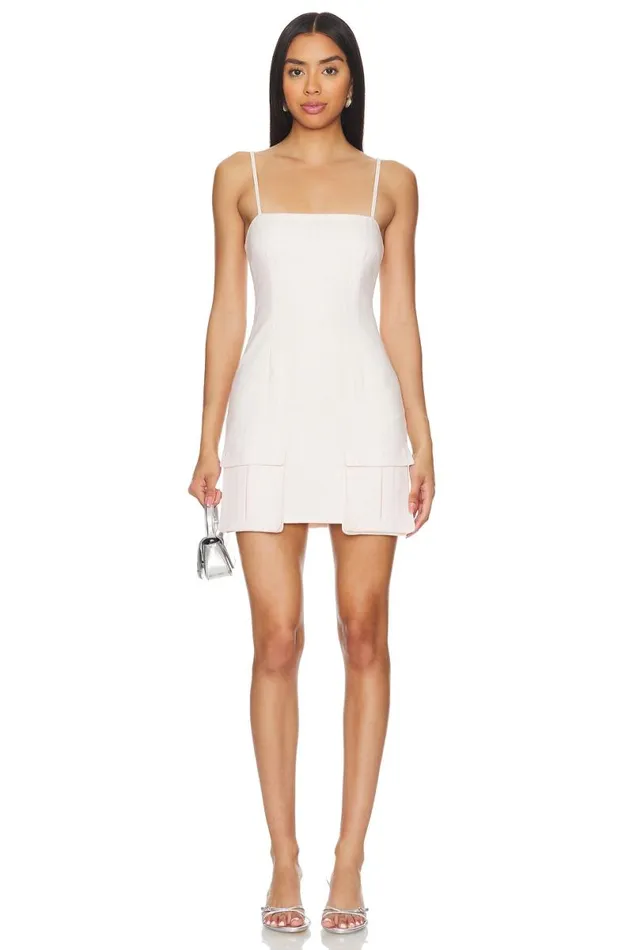 Jasmine Mini Dress Pink Pinstripe Women Lovers and Friends Dresses