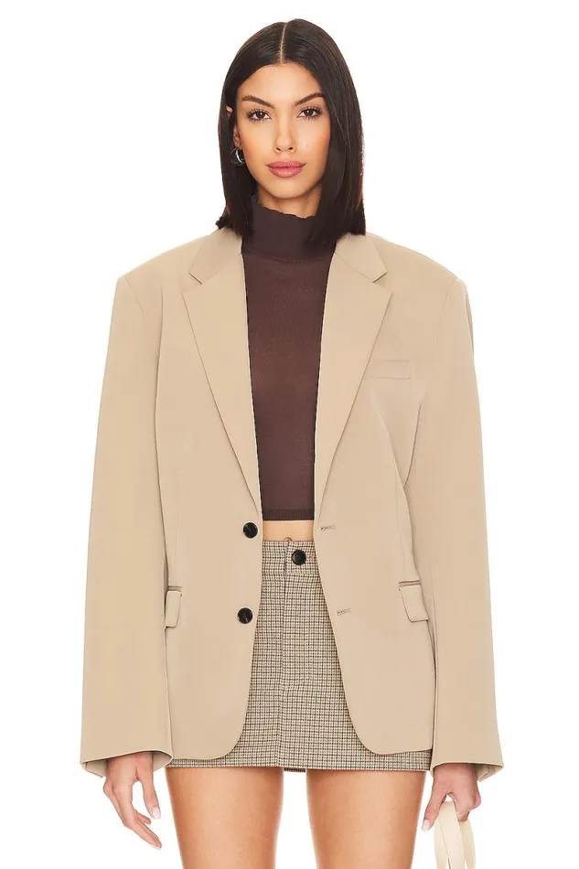 Joan Blazer Tan Women Lovers and Friends Jackets and Coats