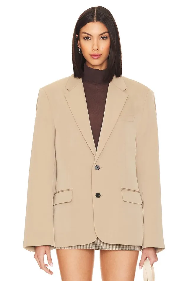 Joan Blazer Tan Women Lovers and Friends Jackets and Coats