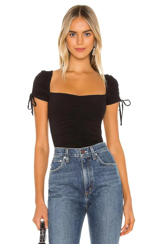 Jupiter Bodysuit Black Women Lovers and Friends Tops