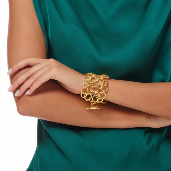 Kenneth Jay Lane Metallic Finish Bracelets Women Swirl Toggle Clasp Bracelet Kenneth Jay Lane Metallic Finish Bracelets Women Swirl Toggle Clasp Bracelet