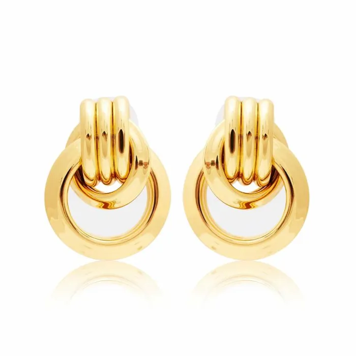 Kenneth Jay Lane Metallic Finish Earrings Women Polished Gold Love Knot Pierced Earrings Kenneth Jay Lane Metallic Finish Earrings Women Polished Gold Love Knot Pierced Earrings