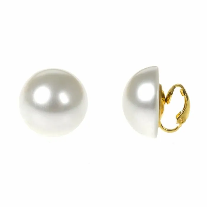 Kenneth Jay Lane Pearl Earrings Women Frameless Pearl Clip Earrings