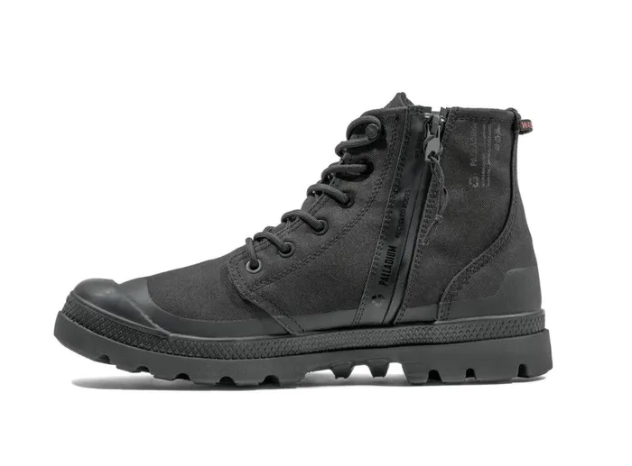 Kids Boots PALLADIUM PAMPA RCYL LTWPZIP Blackblack