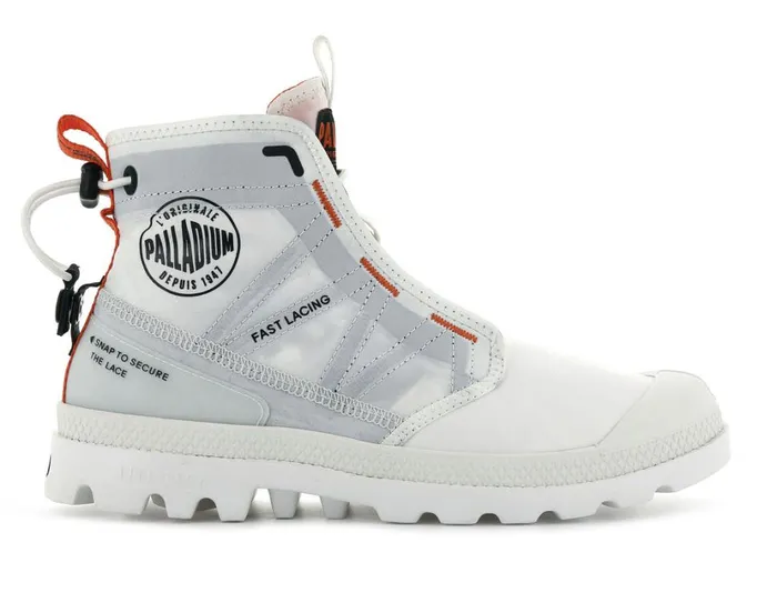 Kids Boots PALLADIUM PAMPA TRAVEL LITE Star White