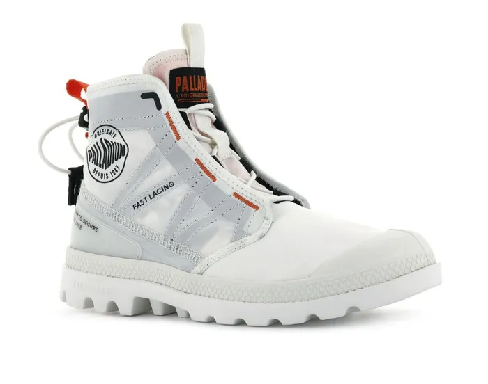 Kids Boots PALLADIUM PAMPA TRAVEL LITE Star White Kids Boots PALLADIUM PAMPA TRAVEL LITE Star White