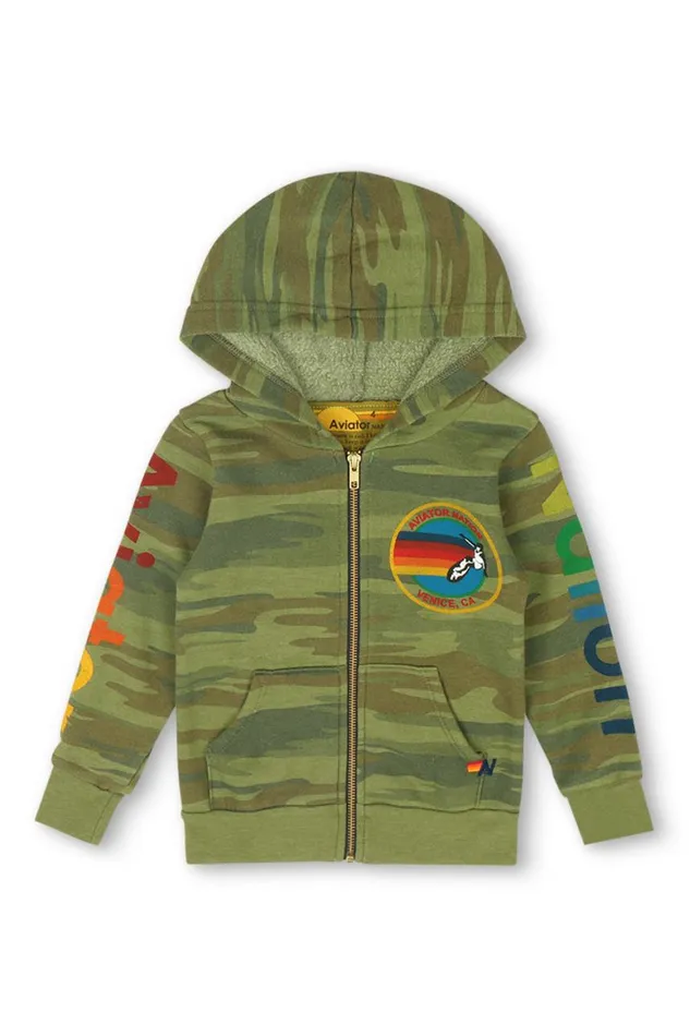 Kids Hoodies Aviator Nation Zip Hoodie 8211 Camo