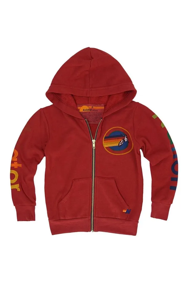 Kids Hoodies Aviator Nation Zip Hoodie 8211 Red