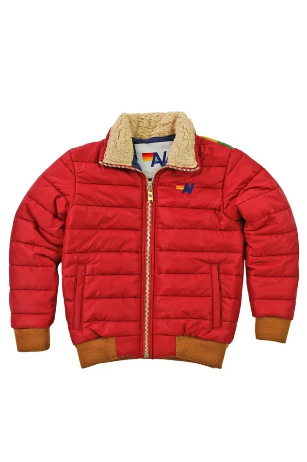 Kids Outerwear Aviator Nation Sunburst Jacket 8211 Red