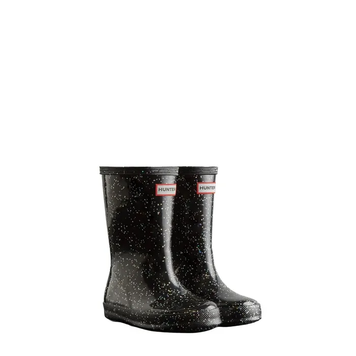 Kids Rain Boots Hunter Boots Kids First Giant Glitter Rain Boots Black