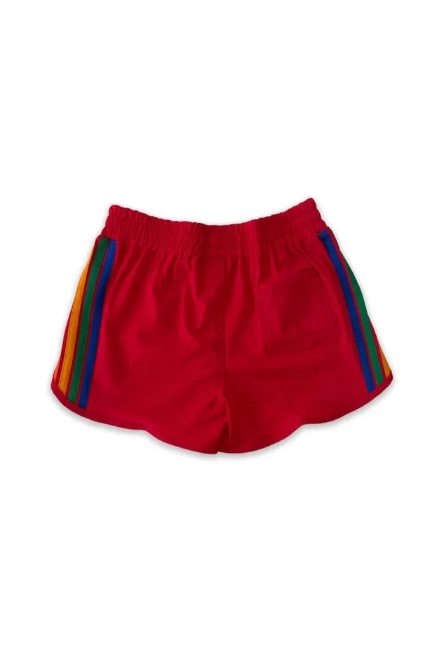 Kids Shorts Aviator Nation 5 Stripe Flex Jogger Short 8211 Red