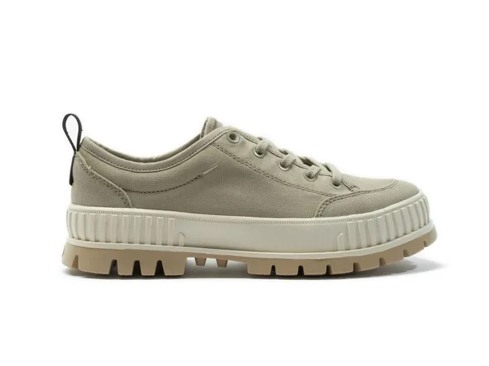Kids Sneakers PALLADIUM PALLASHOCK LO ORGANIC 2 Eucalyptus