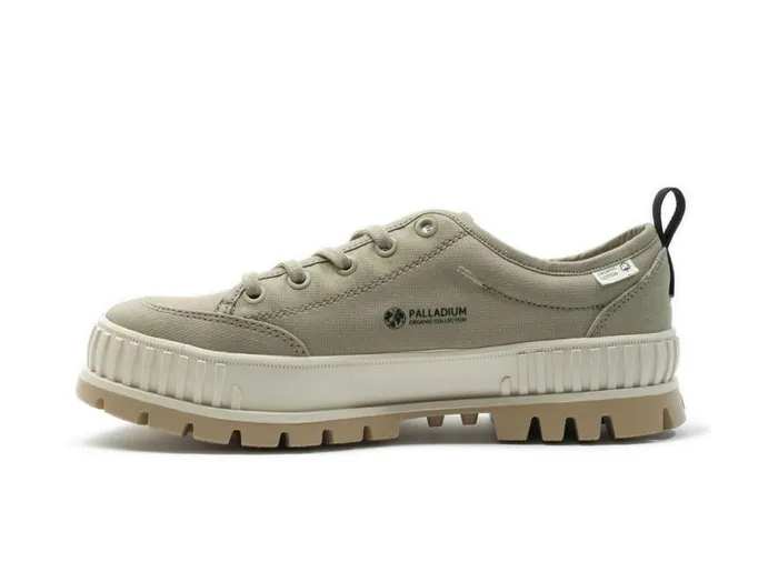 Kids Sneakers PALLADIUM PALLASHOCK LO ORGANIC 2 Eucalyptus Kids Sneakers PALLADIUM PALLASHOCK LO ORGANIC 2 Eucalyptus