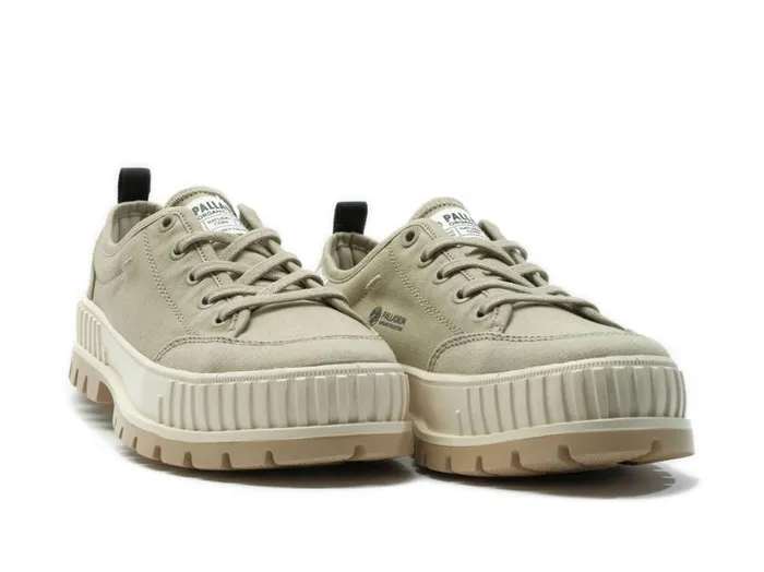 Kids Sneakers PALLADIUM PALLASHOCK LO ORGANIC 2 Eucalyptus Kids Sneakers PALLADIUM PALLASHOCK LO ORGANIC 2 Eucalyptus