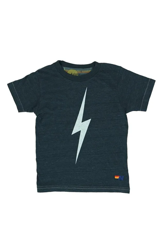 Kids Tees Aviator Nation Bolt Tee 8211 Charcoal