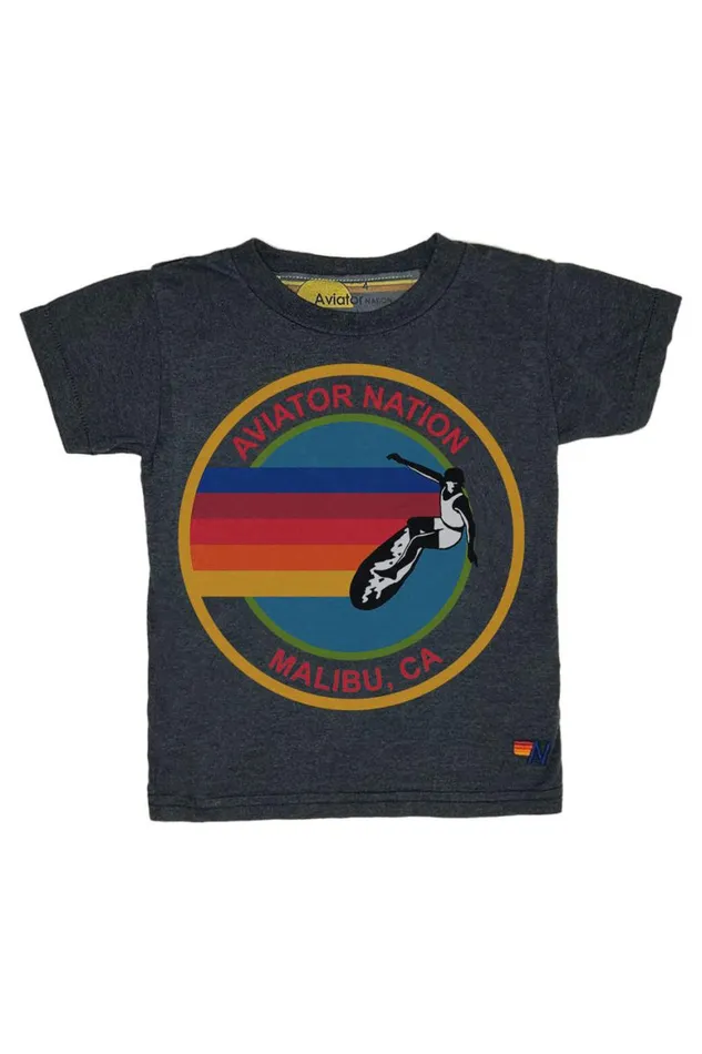 Kids Tees Aviator Nation Malibu Tee 8211 Charcoal