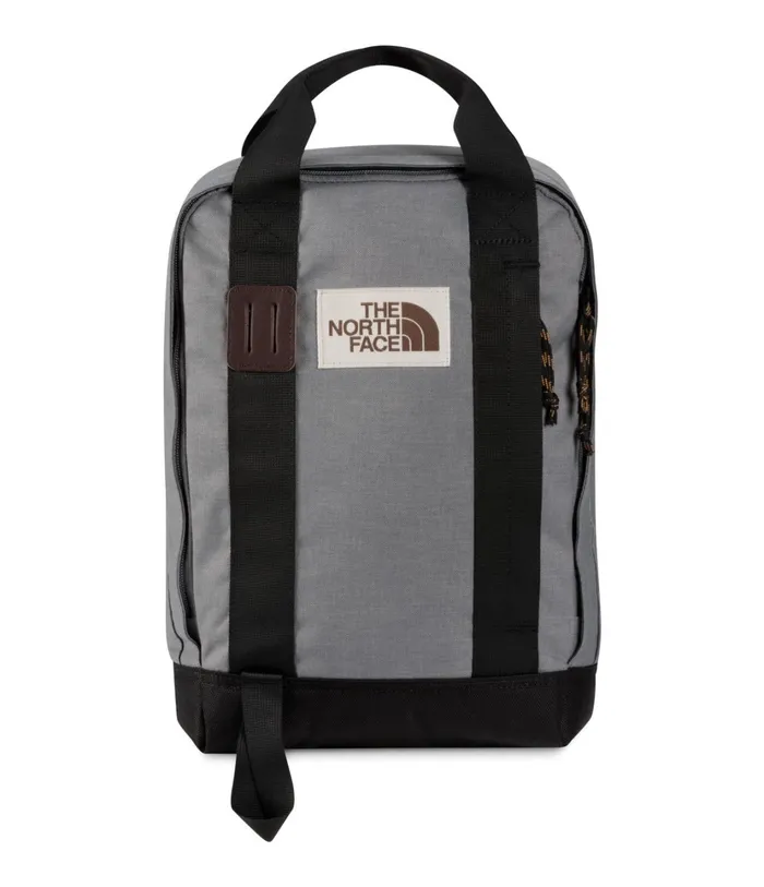 Kids Tote Pack Zinc Grey Dark Heathertnf Black The North Face Backpacks