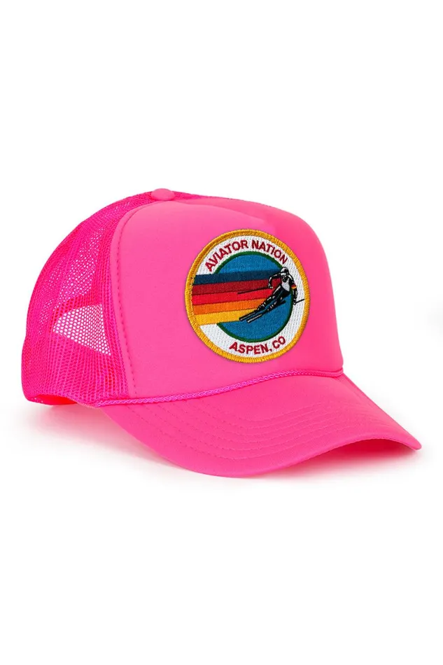 Kids Trucker Hats Aviator Nation Signature Aspen Vintage Foam Trucker