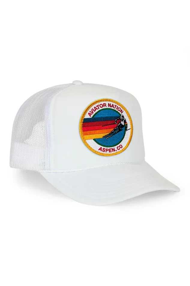 Kids Trucker Hats Aviator Nation Signature Aspen Vintage Foam Trucker