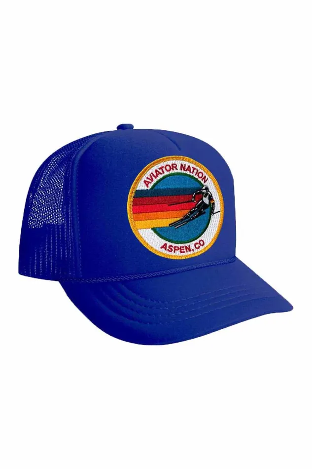 Kids Trucker Hats Aviator Nation Signature Aspen Vintage Foam Trucker