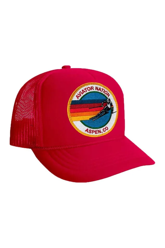 Kids Trucker Hats Aviator Nation Signature Aspen Vintage Foam Trucker
