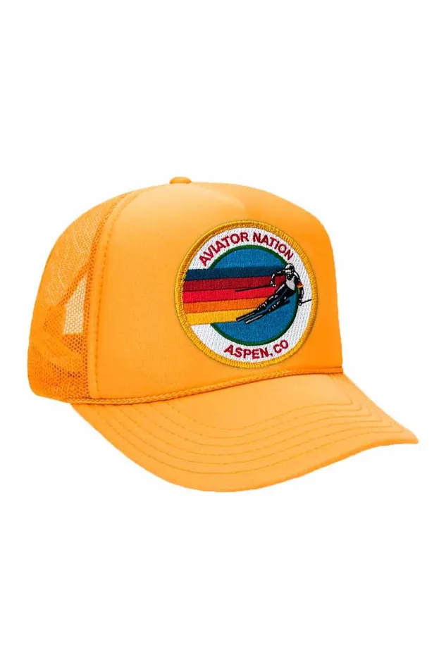 Kids Trucker Hats Aviator Nation Signature Aspen Vintage Foam Trucker