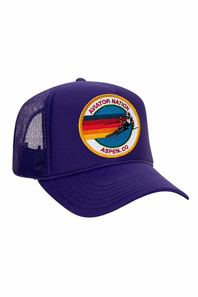 Kids Trucker Hats Aviator Nation Signature Aspen Vintage Foam Trucker