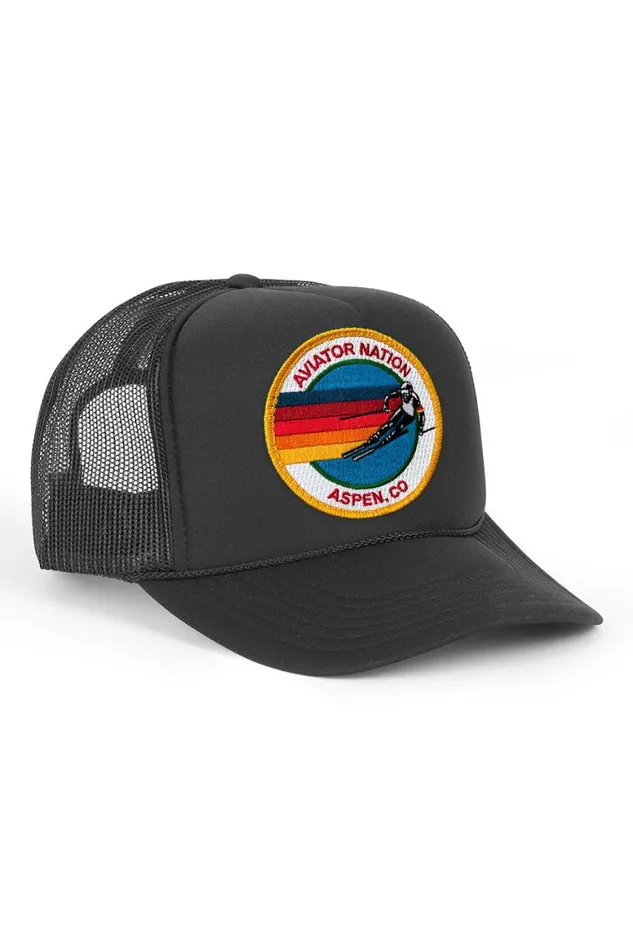 Kids Trucker Hats Aviator Nation Signature Aspen Vintage Foam Trucker