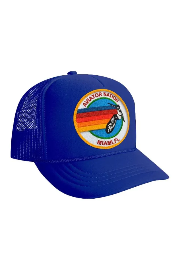 Kids Trucker Hats Aviator Nation Signature Miami 8211 Vintage Trucker Hat