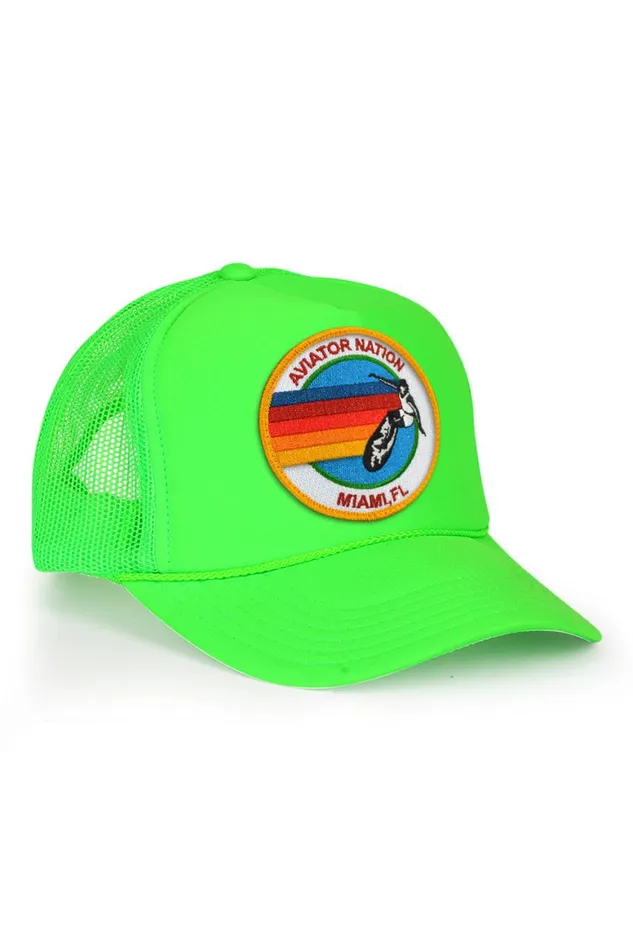 Kids Trucker Hats Aviator Nation Signature Miami 8211 Vintage Trucker Hat