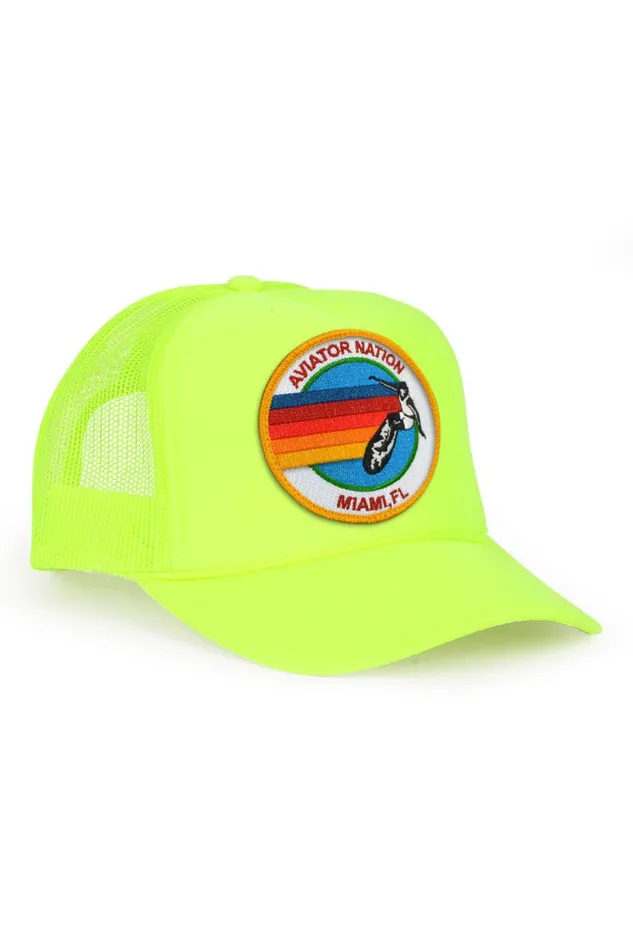 Kids Trucker Hats Aviator Nation Signature Miami 8211 Vintage Trucker Hat