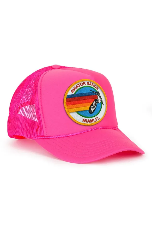 Kids Trucker Hats Aviator Nation Signature Miami 8211 Vintage Trucker Hat