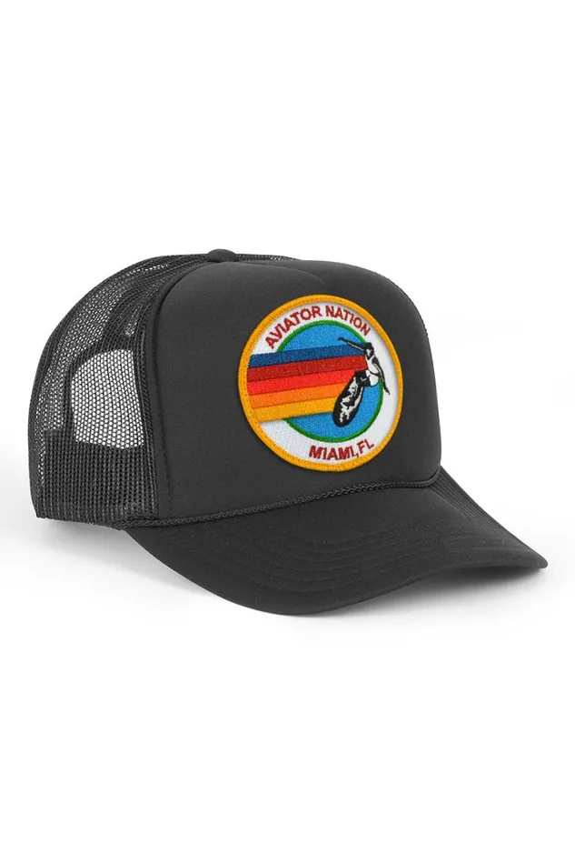 Kids Trucker Hats Aviator Nation Signature Miami 8211 Vintage Trucker Hat