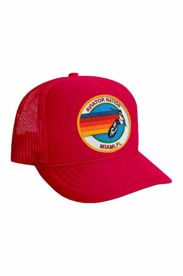 Kids Trucker Hats Aviator Nation Signature Miami 8211 Vintage Trucker Hat