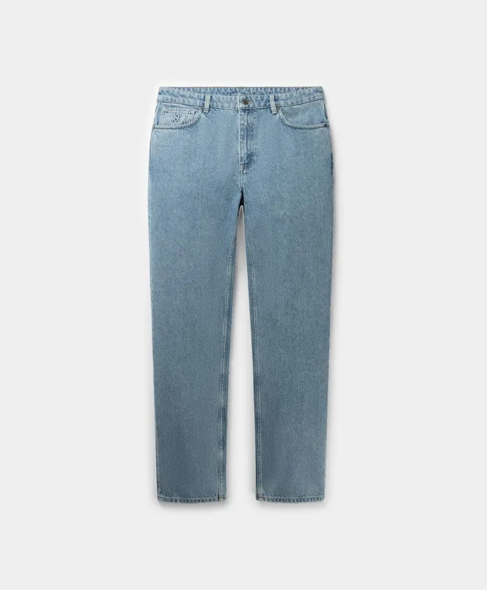 Light Blue Kibo Jeans Men Daily Paper Trousers
