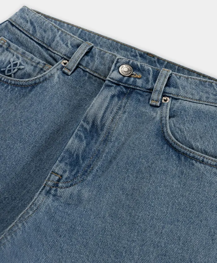 Light Blue Kibo Jeans Men Daily Paper Trousers