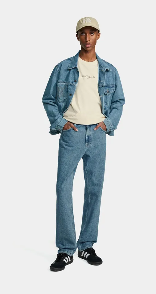 Light Blue Kibo Jeans Men Daily Paper Trousers