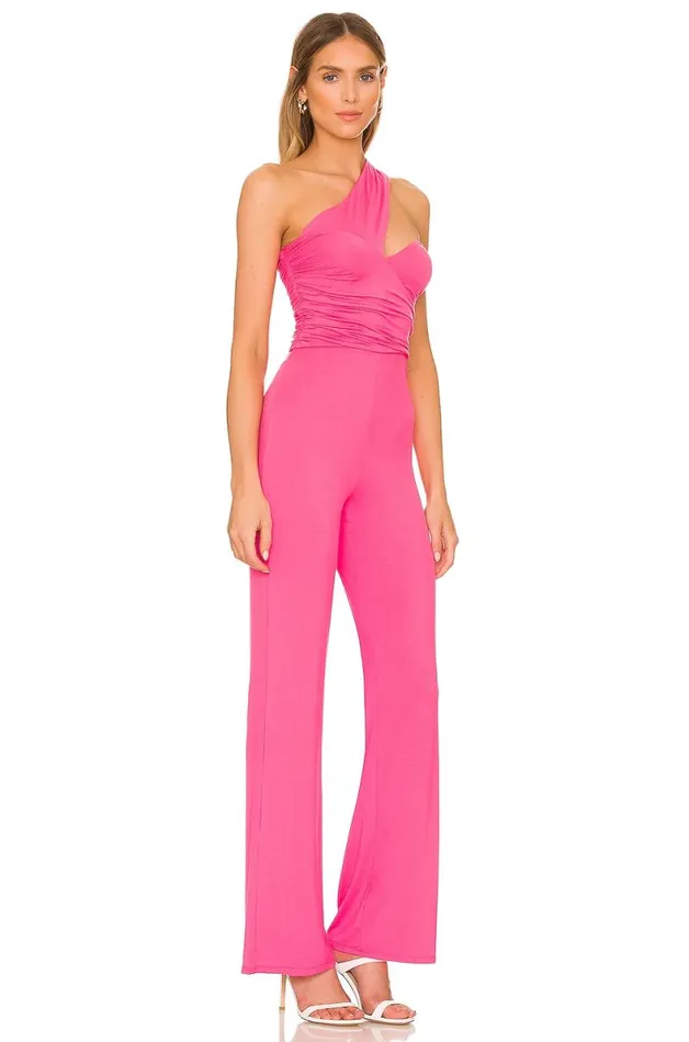 Liv Jumpsuit Hot Pink Women Lovers and Friends Jumpsuits
